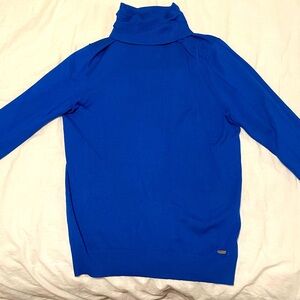 Blue Calvin Klein turtleneck